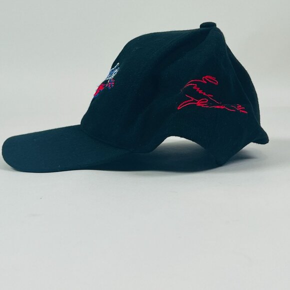 Kudos 1990's Nascar Racing Unsex Black Baseball Cap W/ Embroidered Signature - Picture 2 of 5